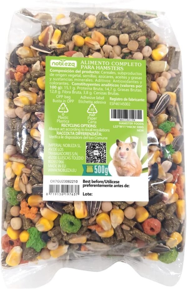 Pienso para hamsters,Alimento sano y equilibrado para ratones