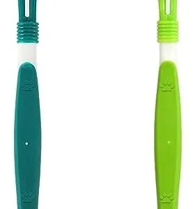 2 Piezas Cepillo de Dientes para Perros,Juego de Cepillos de Dientes para Mascotas,Cepillo de Limpieza de Dientes de Gato Cuidado dental para Limpieza de Dientes de Mascotas,Cepillo Dientes Mascota