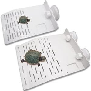 Plataforma de Escalada de Tortugas, 2 Piezas, Plataforma Flotante para Tomar el Sol con Ventosa, decoración de Acuario, terraza, rampa de Escalada, Tortugas, terraza, Isla