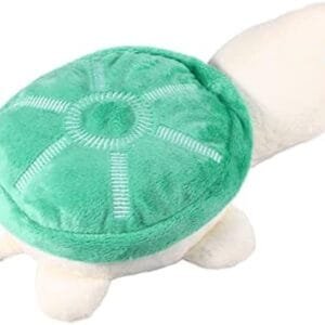 POPETPOP Juguetes para Masticar Morder Sqeaky Tortuga Tortuga De Peluche Gato Chirriante Gatos Masticar Juguetes Diseño Verde Perro De Dibujos Animados Sonido Tortuga Gatito Juguete para