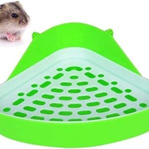 UC Pequeño Animal Inodoro para Mascotas triángulo Inodoro Orinal Entrenador Entrenador Inodoro para Mascotas hámster Chinchilla Conejillo de Indias Conejo hurón Pet Pee Corner