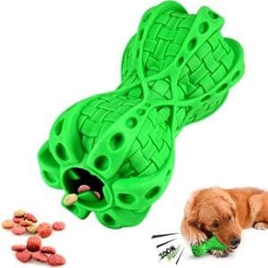 Zoybis Juguete para Perro para Masticador Agresivo, Grande, Mediano, Casi Indestructible, súper masticable, Juguete de cumpleaños para Perro (Verde)