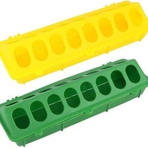 FOMIYES 2 Piezas Alimentador De Aves De Corral para Jaulas De Pájaros Elementos Incubadoras para Incubar Huevos Contenedores De Comida Artilugio Comedero Alimento Bebé