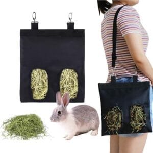 Bolsa Heno de Conejo,Bolsa Alimentación Animales Pequeños,Bolsas Heno Alimentador de Conejo,Bolsa de Heno para Mascotas,Alimentador de Conejo,Contenedor de Heno,para Cobayas Conejo Chinchilla