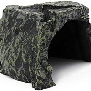 MUALROUS Cueva de Reptiles de La Roca del Escondite de La Roca del Hábitat de La Decoración del Acuario Pequeño Escondite de La Tortuga Para Lagartos Tortugas Reptiles Anfibios Peces