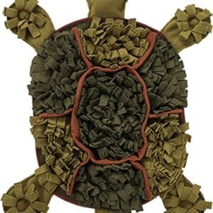 Btgghytr Juguete de peluche para perros, tapete de peluche para olfatear con tortuga, juguete interactivo para masticar, alivia el estrés y mejora la salud