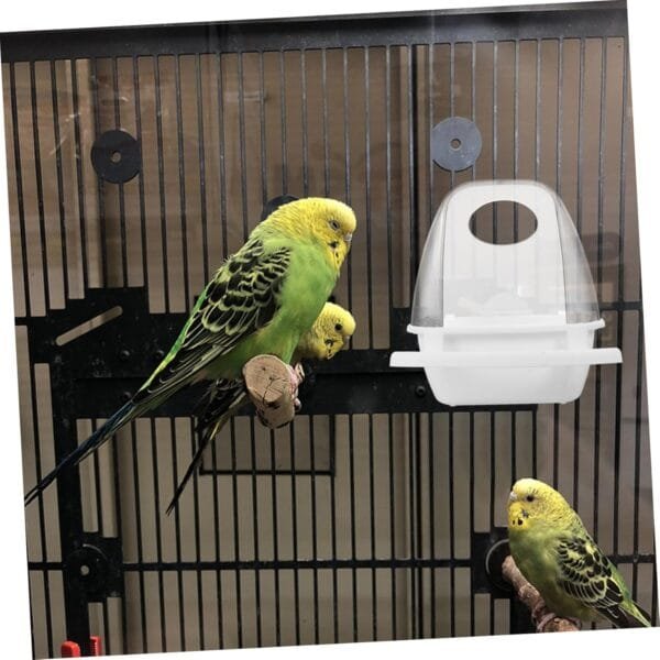 YARNOW 5 Piezas Caja De Comida para Pájaros Comedero De Agua para Pájaros Comedero para Pájaros Plato De Comida para Loros Casas De Aves Jaula De Loros Bebedero El Plastico - Image 6