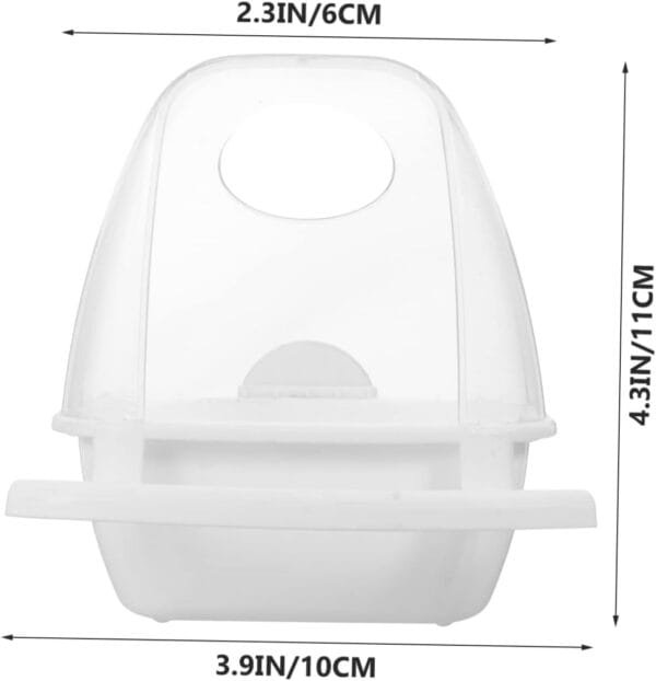 YARNOW 5 Piezas Caja De Comida para Pájaros Comedero De Agua para Pájaros Comedero para Pájaros Plato De Comida para Loros Casas De Aves Jaula De Loros Bebedero El Plastico - Image 7