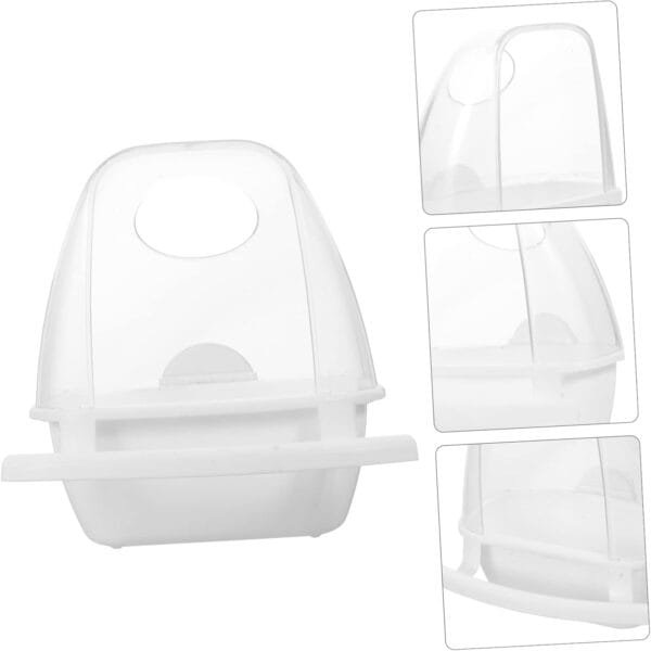 YARNOW 5 Piezas Caja De Comida para Pájaros Comedero De Agua para Pájaros Comedero para Pájaros Plato De Comida para Loros Casas De Aves Jaula De Loros Bebedero El Plastico - Image 8