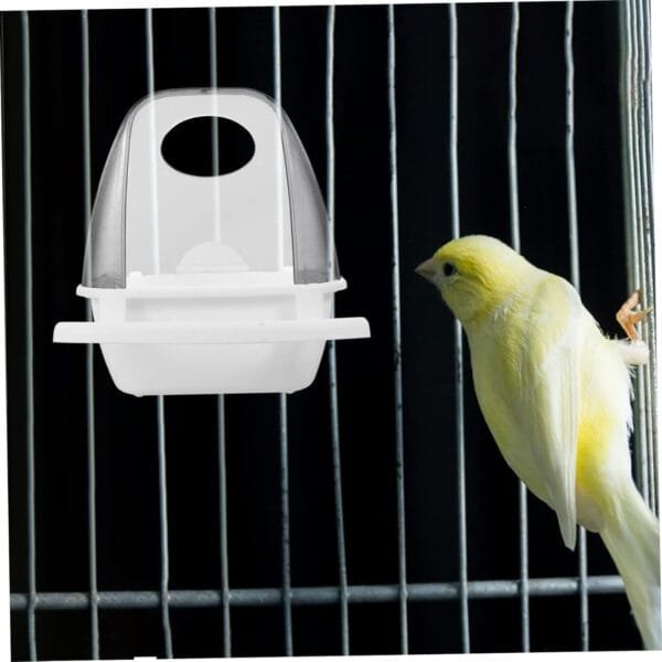 YARNOW 5 Piezas Caja De Comida para Pájaros Comedero De Agua para Pájaros Comedero para Pájaros Plato De Comida para Loros Casas De Aves Jaula De Loros Bebedero El Plastico - Image 9
