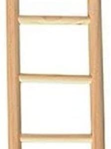 ARQUIVET Escalera de Madera para pájaros 7 peldaños - 14 x 69 cm - Accesorios para jaulas - Juguetes para Todo Tipo de Aves - Loros, periquitos, Canarios, agapornis y más