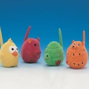 Nobby - Tortuga, vaca, gato, pájaro, cola de látex (6 cm), color surtidos