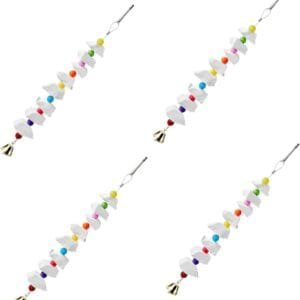 YARNOW 4 Piezas Juguete para Masticar Cuerda De Pájaro para Caracoles Golosinas para Pájaros Golosinas De Tortuga Juguete para Mascotas Masticar Pájaro Sepia Familiar Alimento