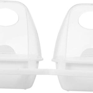 YARNOW 2 Cajas De Comida para Pájaros Comederos Y Bebederos para Jaulas De Pájaros Dispensador De Pájaros Alimentador Colgante para Loros Cuenco De Comida para Loros Tazas para