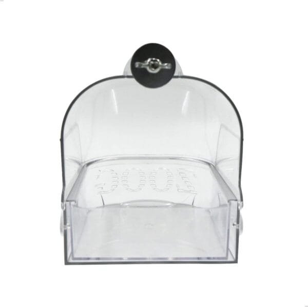 mongtsamz N-D Bañera para pájaros, Loros, bañera, comedero Colgante, Jaula para pájaros, Accesorio para, para pequeños pájaros, pinzones, periquitos, Canarios, Loro, Transparente, 15,5 x 13 x 15,3 cm - Image 7