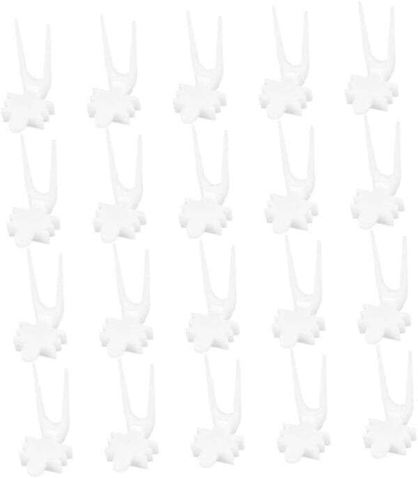 Yardwe 4 Juegos Pájaro con Tenedor De Frutas Comedero Pajaros Bird Feeder Comedero para Pajaros Tenedores De Comida para Loros Tenedor De Verduras De Loro El Plastico 20 Piezas * 4 - Image 8