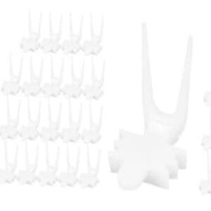 Yardwe 4 Juegos Pájaro con Tenedor De Frutas Comedero Pajaros Bird Feeder Comedero para Pajaros Tenedores De Comida para Loros Tenedor De Verduras De Loro El Plastico 20 Piezas * 4