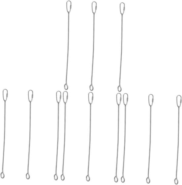 Yardwe 12 Piezas Alimentador De Jaula De Pájaros Comederos para Pájaros Brocheta De Comida para Pájaros Brocheta De Verduras con Ave Juguetes Maíz Acero Inoxidable Comedero para Pájaros