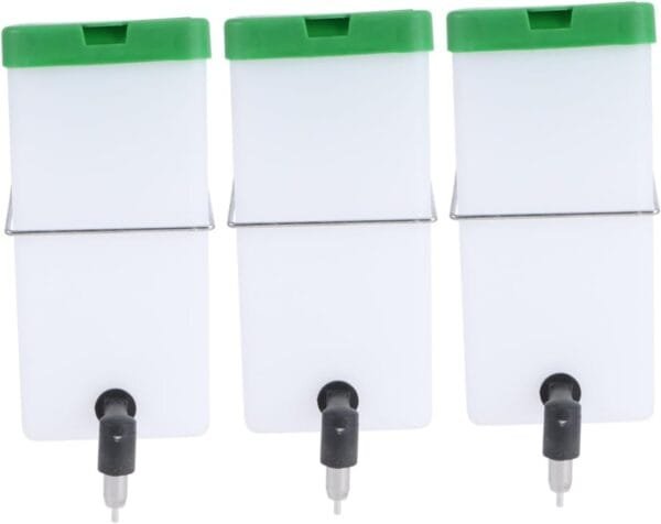 BESPORTBLE 3 Piezas Fuente de Agua de Conejo Bebedero automático para Conejos Bebedero para Conejos domésticos dispensador de Agua para Jaula de pájaros Botella de Agua de Conejito