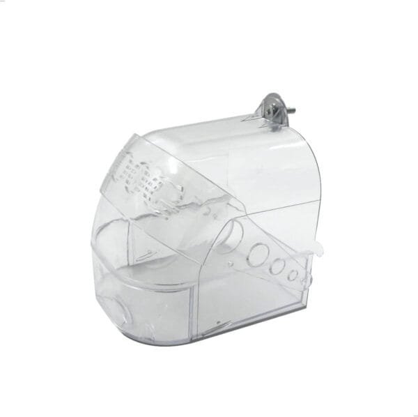 mongtsamz N-D Bañera para pájaros, Loros, bañera, comedero Colgante, Jaula para pájaros, Accesorio para, para pequeños pájaros, pinzones, periquitos, Canarios, Loro, Transparente, 15,5 x 13 x 15,3 cm - Image 8