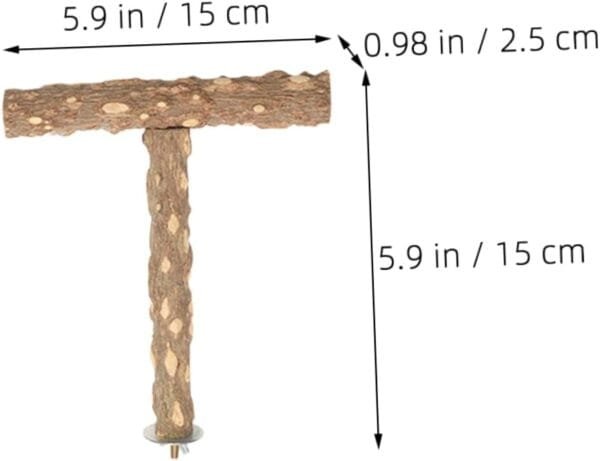 SEWOART Jaula para pájaros de madera, juguete para masticar para loros, columpio de pájaros, perchas para jaulas de pájaros, accesorios para juguetes, soporte para pájaros, perca tosu - Image 8