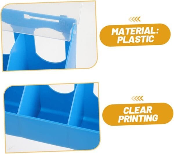 Yardwe 2 Piezas Caja para Colgar Palomas Comedero para Pollitos Plato De Comida para Pájaros Comedero para Patos Dispensador De Alimentos para Mascotas Bebedor De Palomas Blue Páginas - Image 8