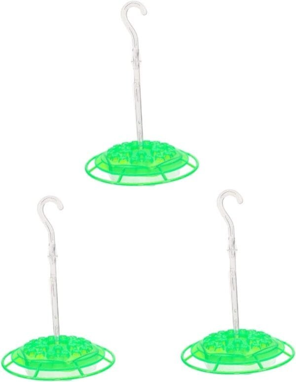 YARNOW 3 Piezas Comedero Colgante para Pájaros Tazón De Comida para Pájaros Comedero para Colibríes Comedero De Agua para Pájaros Comedero para Pájaros El Plastico El Pájaro Dispensador