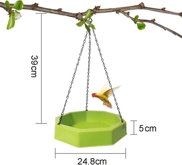 Bañera para Pajaros Jardin,Bebedero Pajaros Exterior Colgar,Comedero Pajaros Exterior,Pajaros Decorativos De Jardín,con 6 Bebederos Automáticos para Pájaros,Agapornis,bañera para Pajaros Canarios - Image 7