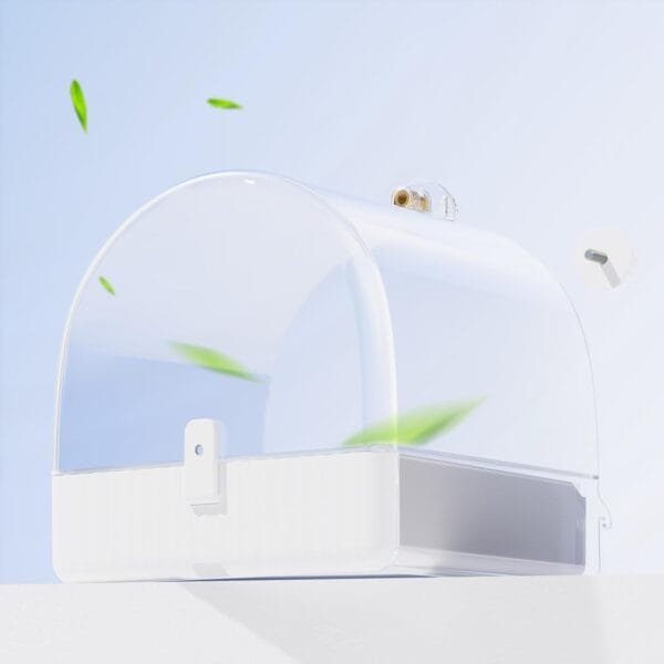 BUCATSTATE Casa de baños para jaula de pájaros, 3 en 1 multifunción colgante bañera/cuenco/casa bebedero para pájaros, cuenco para jaula, accesorio adecuado para inseparables, periquitos - Image 8