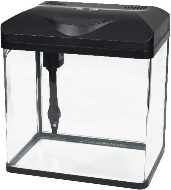 Amtra Laguna Led 30 - Acuario De Cristal De 18 Litros Con Tapa, Iluminación Led Y Filtro Incluido, 30X23,5X34,5 Cm, Negro