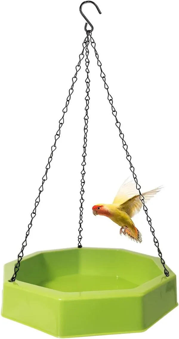 Bañera para Pajaros Jardin,Bebedero Pajaros Exterior Colgar,Comedero Pajaros Exterior,Pajaros Decorativos De Jardín,con 6 Bebederos Automáticos para Pájaros,Agapornis,bañera para Pajaros Canarios