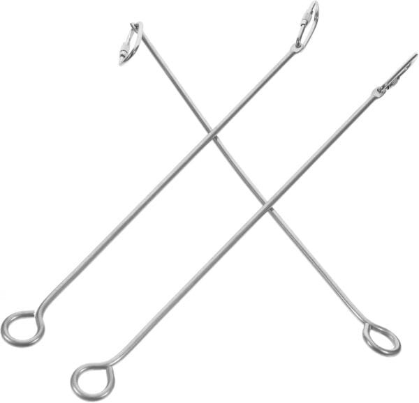 Yardwe 12 Piezas Alimentador De Jaula De Pájaros Comederos para Pájaros Brocheta De Comida para Pájaros Brocheta De Verduras con Ave Juguetes Maíz Acero Inoxidable Comedero para Pájaros - Image 9