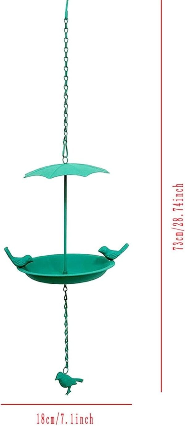 Comederos para pájaros para exteriores, comedero de colibrí, cuenco de comida para pájaros, decoración de jardín, cuenco de hierro para pájaros, comederos para pájaros silvestres, baños para pájaros - Image 5