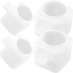 YARNOW 4 Piezas comedero pajaros Bird Feeder Jaula de pájaros bañera Colgante de pájaro comederos para pájaros contenedor de Comida para pájaros Bird Waterer Exterior envase Reutilizable