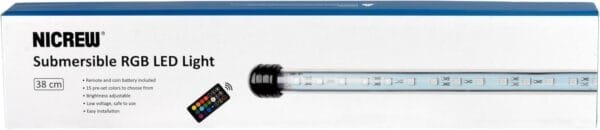 NICREW Luz Sumergible con Remoto Control y LED de Espectro Completo para Acuario, Luz Plantado Subacuática para Tanque con Pez, Lámpara Impermeable para Acuario, 4,5W - Image 13
