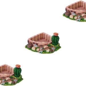 Yardwe 3 Piezas tazón de Comida Plato de Agua de Reptil Tanque de Reptiles Plato de Comida de Tortuga Juguete Pet Feeder Comedero para Reptiles Suministros para Mascotas tazón de Reptil