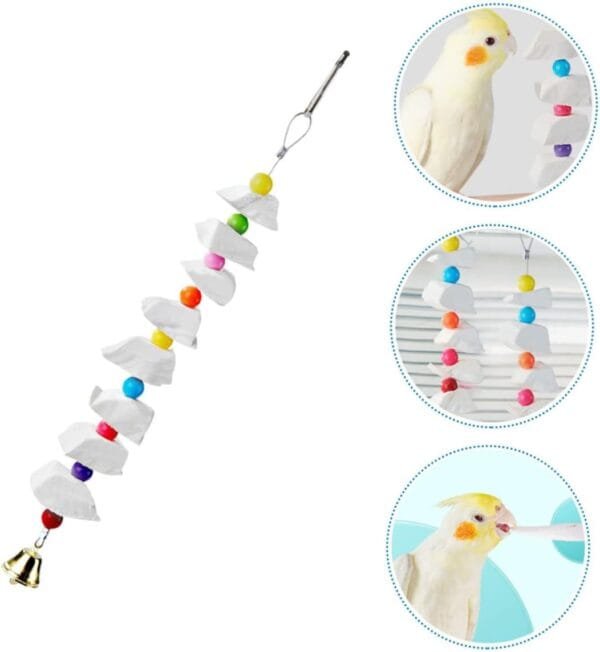 YARNOW 4 Piezas Juguete para Masticar Cuerda De Pájaro para Caracoles Golosinas para Pájaros Golosinas De Tortuga Juguete para Mascotas Masticar Pájaro Sepia Familiar Alimento - Image 5
