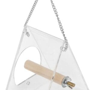 Yardwe 1 Pc comedero para pájaros Recipiente Transparente Colgante comedero pajaros Exterior Bird Feeder envase Contenedores de Comida alimentador de acrílico Jaula de Comida para pájaros