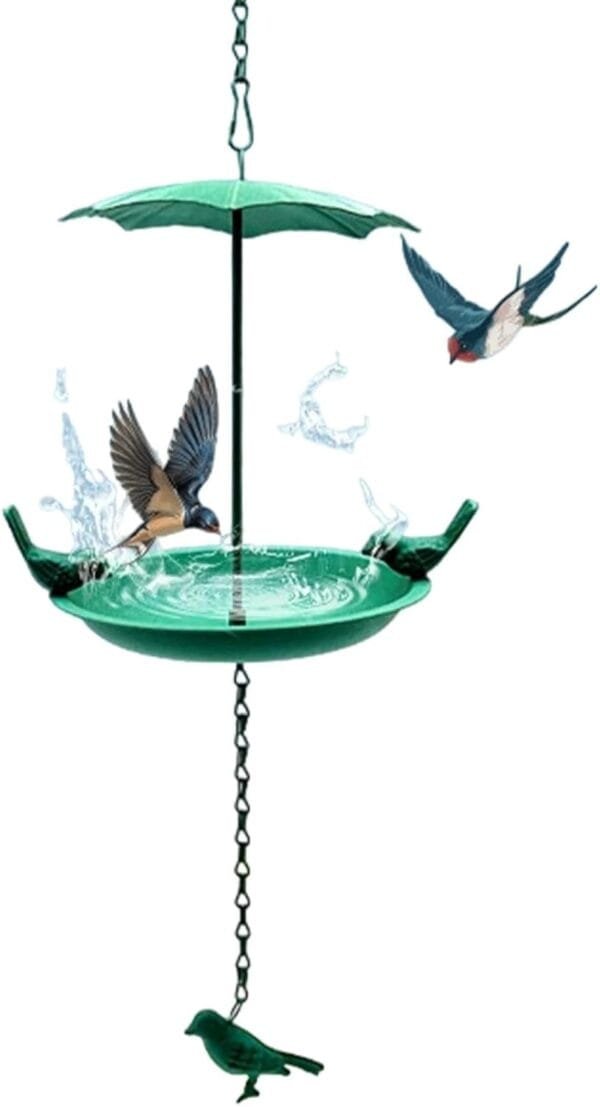 Comederos para pájaros para exteriores, comedero de colibrí, cuenco de comida para pájaros, decoración de jardín, cuenco de hierro para pájaros, comederos para pájaros silvestres, baños para pájaros - Image 8