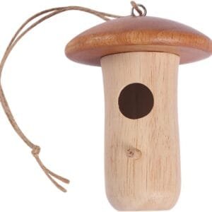 YARNOW Nido De Pájaro De Madera Comederos para Pájaros Colgantes Alimentador De Comida para Pájaros Colgante Comedero para Pájaros Creativo Comedero para Pájaros Duradero