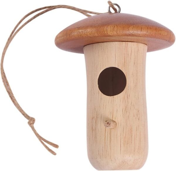 YARNOW Nido De Pájaro De Madera Comederos para Pájaros Colgantes Alimentador De Comida para Pájaros Colgante Comedero para Pájaros Creativo Comedero para Pájaros Duradero