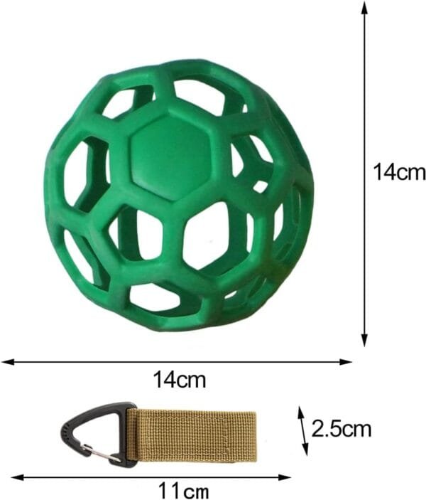 XINTONG Comedero de heno para conejo, bola de hierba, juguete para tortuga, conejo, conejillo de indias (verde) - Image 2