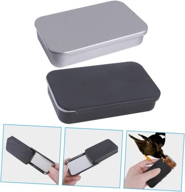 BESPORTBLE Caja De 2 Piezas Caja De Comida para Pájaros Contenedor De Comida para Pájaros Ventana Comedero para Pájaros Comedero para Pájaros Comedero para Pájaros Perchas para - Image 7
