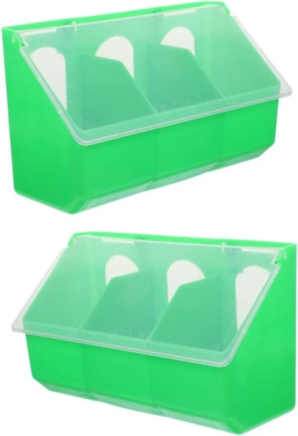 Yardwe 2 Comederos para Palomas Jaula para Pájaros Práctico Comedero para Pájaros Cuenco De Comida para Pájaros Comedero Colgante para Pájaros Contenedor De Comida para Pájaros