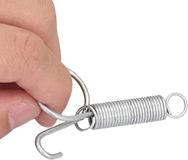Resorte de Puerta de Jaula, 20PCS Resorte de Jaula de Conejo de Resorte Multifuncional Fácil de Instalar Accesorios de Jaula Agradable para Bloquear Jaulas de Conejos Jaulas de (Gancho de puerta de - Image 8