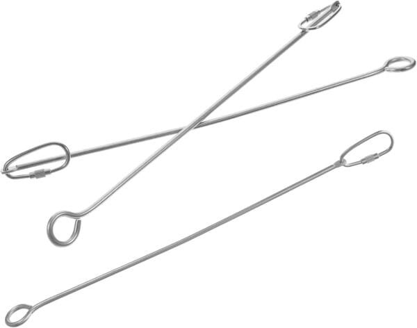 Yardwe 12 Piezas Alimentador De Jaula De Pájaros Comederos para Pájaros Brocheta De Comida para Pájaros Brocheta De Verduras con Ave Juguetes Maíz Acero Inoxidable Comedero para Pájaros - Image 7