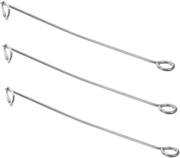 Yardwe 12 Piezas Alimentador De Jaula De Pájaros Comederos para Pájaros Brocheta De Comida para Pájaros Brocheta De Verduras con Ave Juguetes Maíz Acero Inoxidable Comedero para Pájaros - Image 6