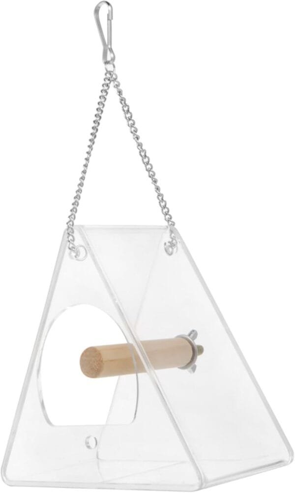 YARNOW 1 Pc comedero para pájaros contenedores para Comida comedero portátil para pájaros comedero pajaros Exterior Bird Feeder envase comederos para pájaros Jaula de Comida para pájaros