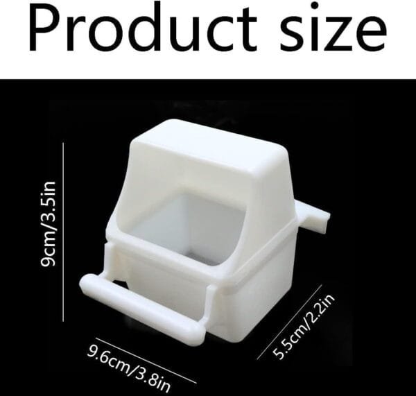 Recambio comedero jaulas pequeñas pájaros - Accesorios para jaulas y pajareras, Accesorios para pájaros, Comederos de Aves, Comida pájaros, 7,5 * 5,5 * 9 cm - Image 2