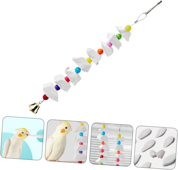 YARNOW 4 Piezas Juguete para Masticar Cuerda De Pájaro para Caracoles Golosinas para Pájaros Golosinas De Tortuga Juguete para Mascotas Masticar Pájaro Sepia Familiar Alimento - Image 3